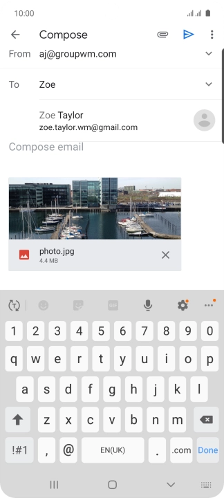 Press the required contact.