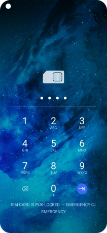 Key in the new PIN again and press the confirm icon.