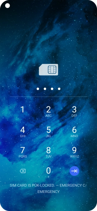 Key in the new PIN again and press the confirm icon.