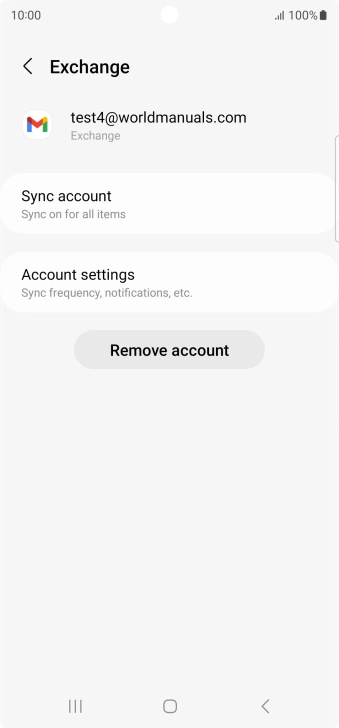 Press Account settings.