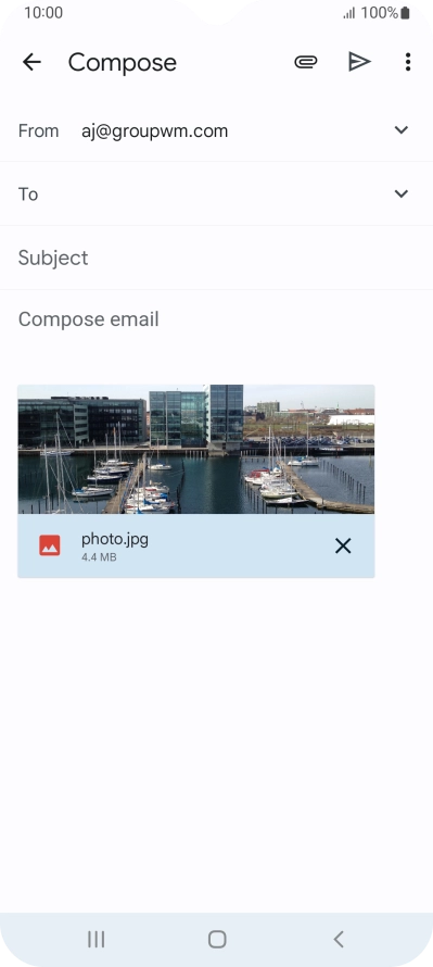 Press the field next to 