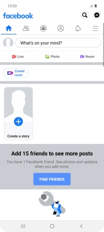 Press the text input field.