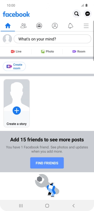 Press the text input field.