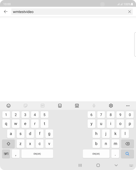 Key in the required search word and press the search icon.