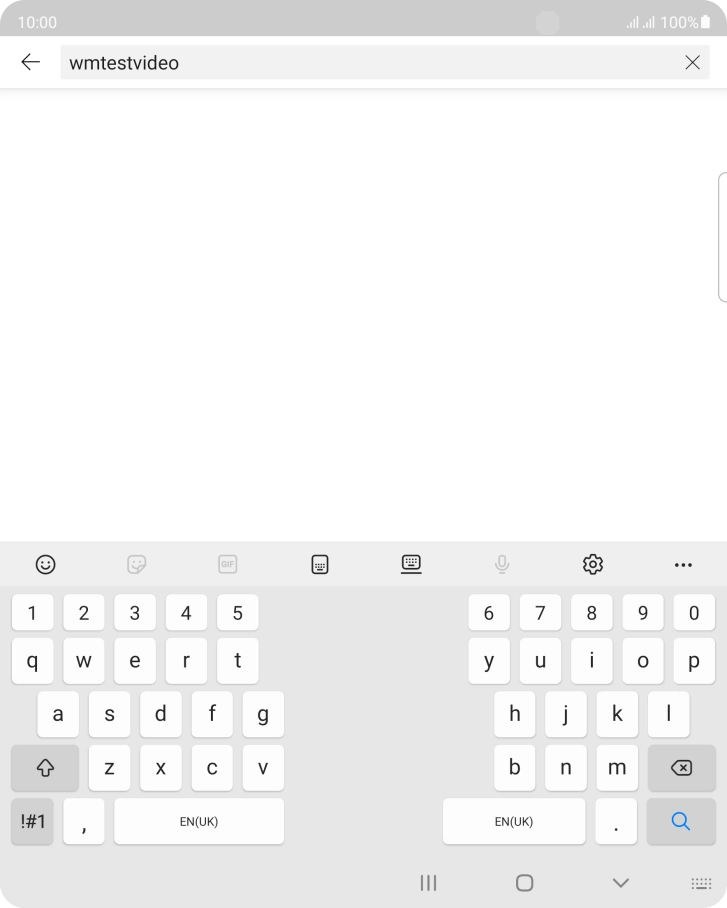 Key in the required search word and press the search icon.
