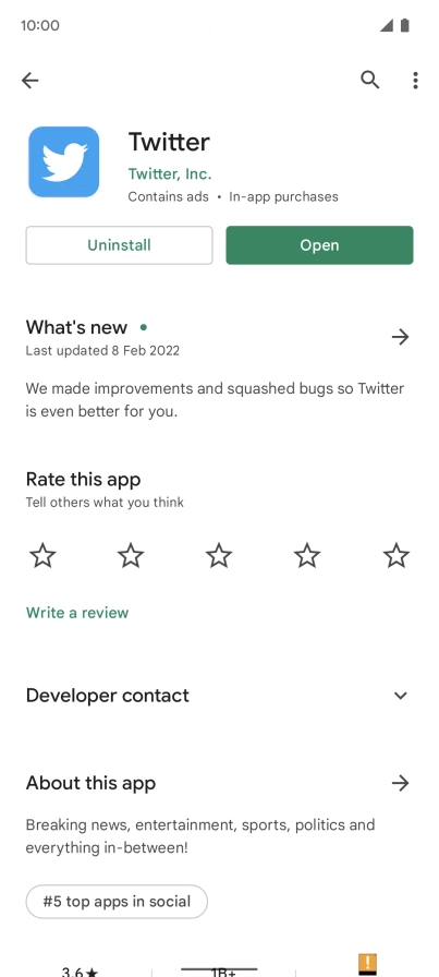Slide your finger upwards starting from the bottom of the screen to return to the home screen.