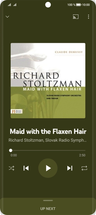 Press arrow right to go to the next audio file.