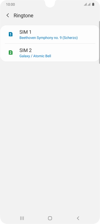 Press the Home key to return to the home screen.