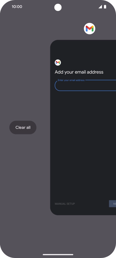 Press Clear all.