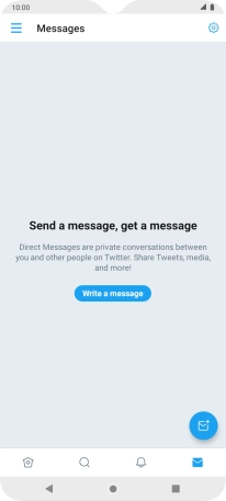 Press the new message icon.