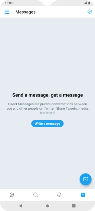 Press the new message icon.