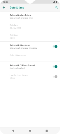 Press the Home key to return to the home screen.