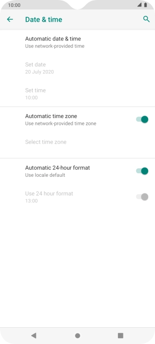 Press the Home key to return to the home screen.