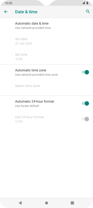Press the Home key to return to the home screen.