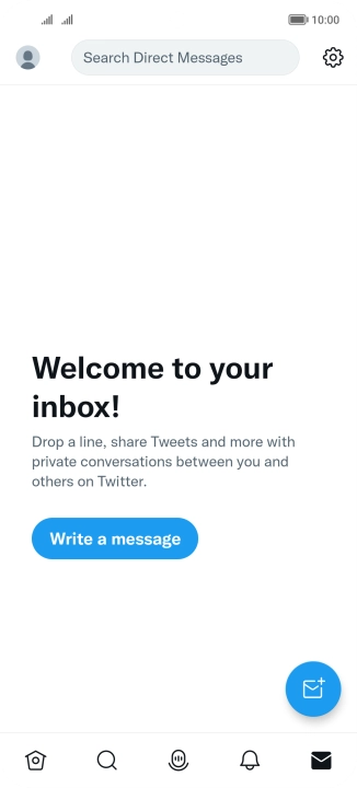 Press the new message icon.