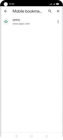 Press the required bookmark.