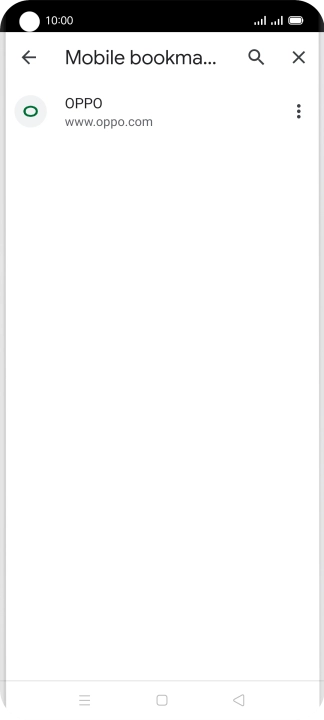 Press the required bookmark.