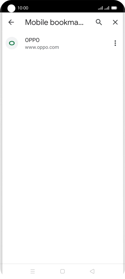 Press the required bookmark.
