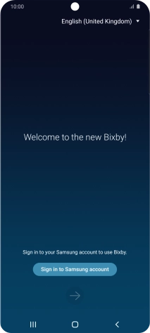 Press Sign in to Samsung account.
