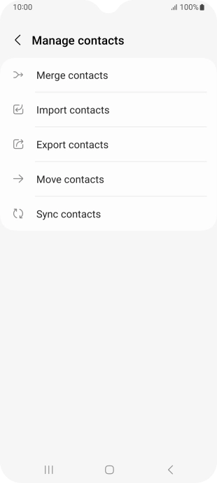 Press Import contacts.