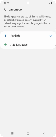 Press Add language.