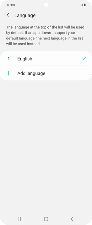 Press Add language.