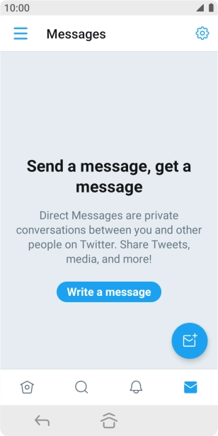 Press the new message icon.