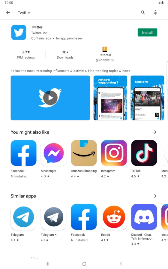 Press Twitter.