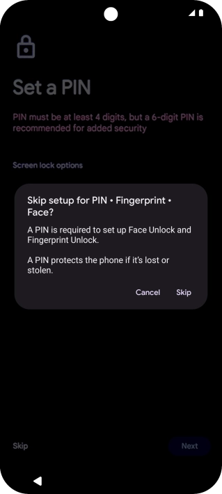 Press Skip.