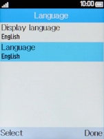 Select Language.