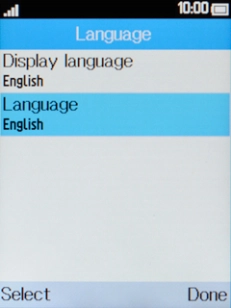 Select Language.