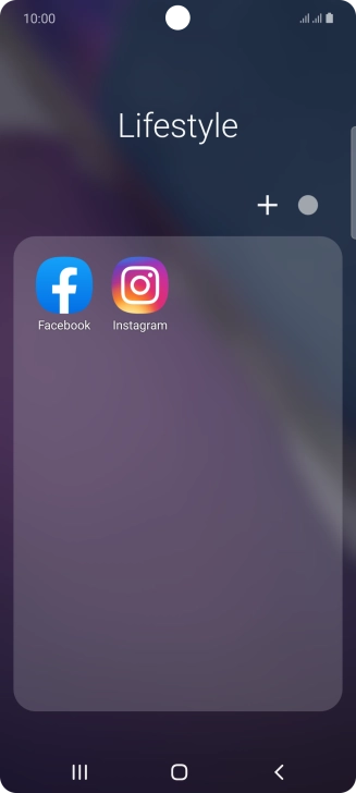 Press Facebook.