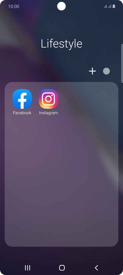 Press Facebook.