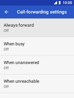 Select the required divert type.