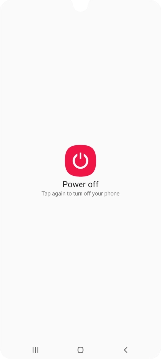 Press Power off.
