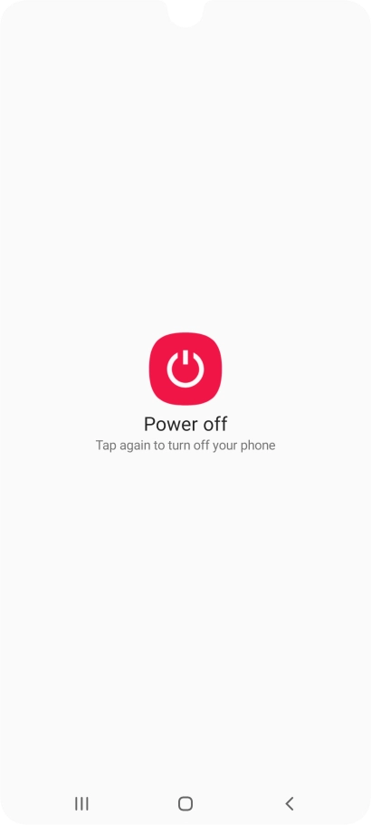 Press Power off.