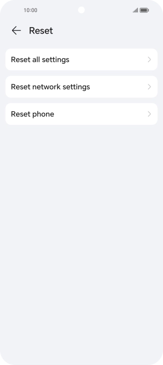 Press Reset phone.