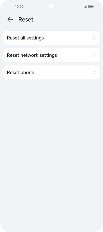 Press Reset phone.
