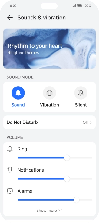 Press Do Not Disturb.