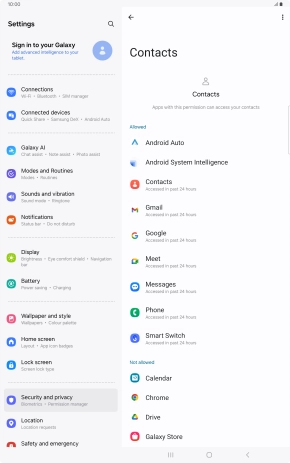 Press the required app.