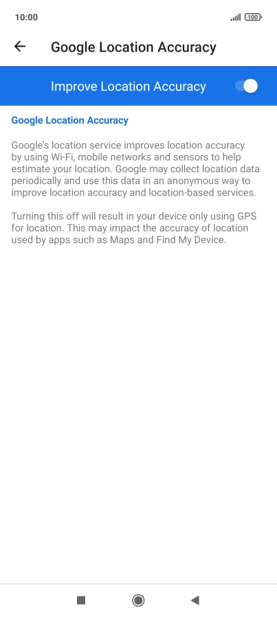 If you press the indicator next to 