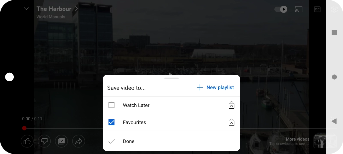 Press the required playlist.