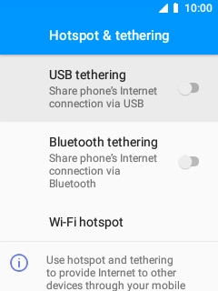 Select Wi-Fi hotspot.