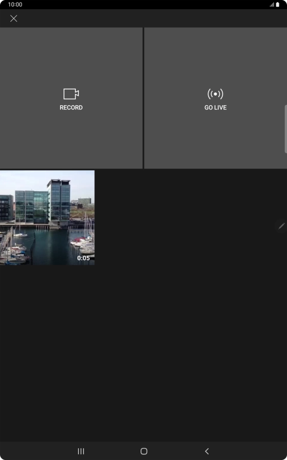 Press the required video clip.