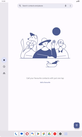 Press the menu icon.