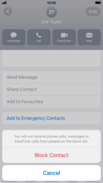 Press Block Contact.
