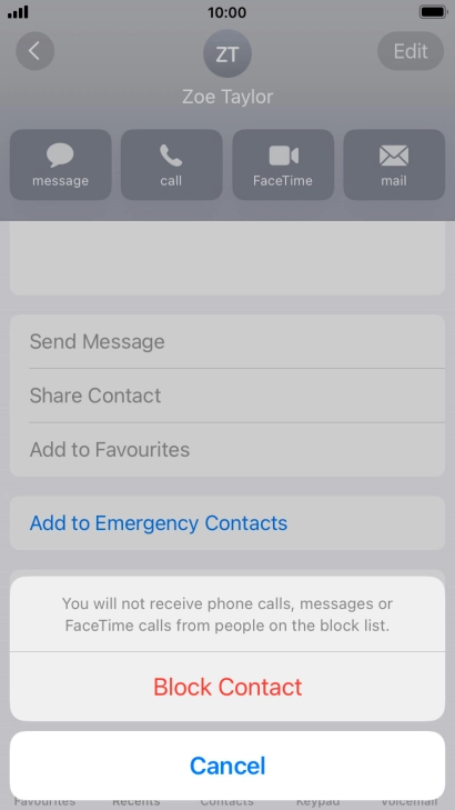 Press Block Contact.