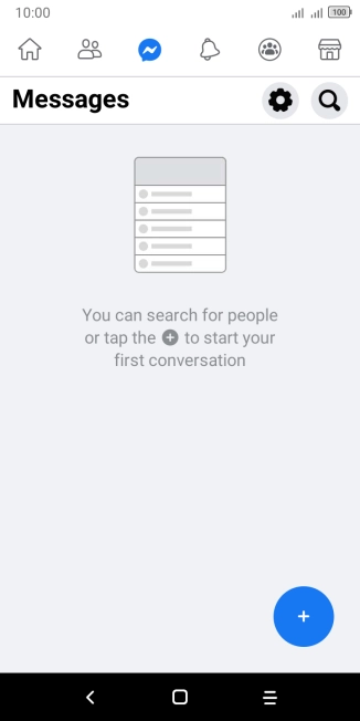 Press the new message icon.