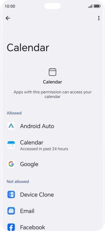 The total app activity for the selected phone function is displayed.