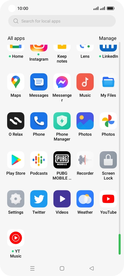 Press Photos and go to the required folder.